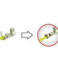 Pro Grade Universal Connector Crimping Pliers 175mm Long Barrel Wing Type demonstrating crimp on open barrel terminal