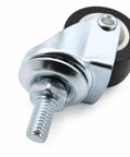 RuiJOTWAT 4Pcs Caster Wheels for Oil-Filled Radiators swivel caster with silver metal and black rubber wheel for easy installation.