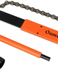 Bike Cassette Removal Tool Kit With Chain Whip And Auxiliary Wrench For Sprockets Freewheel Remover And Lock Ring Extractor