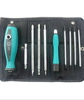 Ultimate 10 In 1 Insulated Screwdriver Set With Precision Torx Bits And Magnetic Handle Made From Chrome Vanadium Steel Perfect For Hacking Home Appliances And Tinkering On Small Mechanics Projects Without Breaking The Bank Today, 10-piece kit in pouch