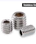 Stainless Steel Allen Head Socket Grub Screw Set With 350 Pieces In 10 Sizes M3 To M8 Internal Hex Drive Cup Point Screws