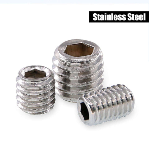 Stainless Steel Allen Head Socket Grub Screw Set With 350 Pieces In 10 Sizes M3 To M8 Internal Hex Drive Cup Point Screws