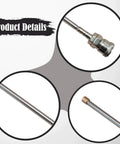 Heavy Duty Reciprocating Linear Actuator Extension Rod Rock Solid C Type M8 Threaded Steel Shaft Quick Swap For Rugged Industrial Machines, with detailed views.
