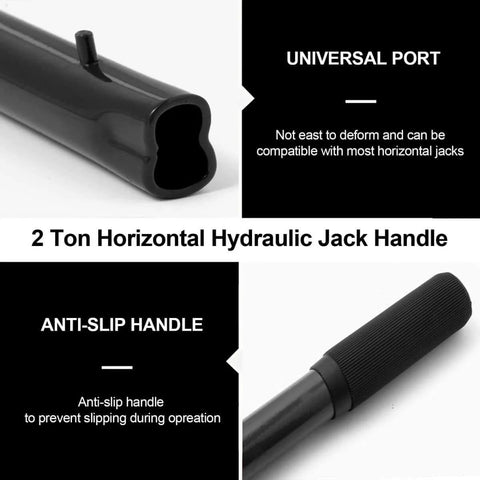 Horizontal Hydraulic Jack Handle 2 Ton Replacement For Automotive Cars With Included Rubber Gloves Compact Portable Tool For Easy Tire Changes Rugged Durable Build Lightweight Yet Beefy For On The Road Repairs Black.