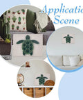 3D String Art Kit For Adults Beginners DIY Sea Turtle Craft Includes All Accessories And Frame Easy Poke Board Setup Home Wall Decor Perfect Holiday Gift For Christmas And Mother's Day displayed on various home settings.
