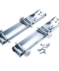 Quick Turn Top Fixture Brackets For Garage Doors With Rollers And Screws Included Space Saving Hardware Must Have Set Of 2 With Installation Kit And Heavy Duty Rollers Included
