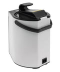 Side view of 800W Portable Sauna Steamer Pot For Home Spa With Steam Hose And Herbal Box, showing compact durable design