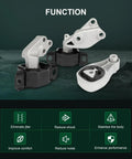 Heavy Duty Engine Motor Mount And Transmission Mount And Torque Strut Mount Set Compatible With Smart For Two 1.0L 2008 Through 2015 showcasing motor mounts.