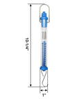 Tubular Spring Scale Set With 1N To 30N Range Dual Newton And Gram Readouts For Your Go To Physics Lab And Classroom Use Includes 1N 5N 10N 20N And 30N Scales Easy Zero Adjustment With Top Nut shown in 10.25 x 1 inch size.