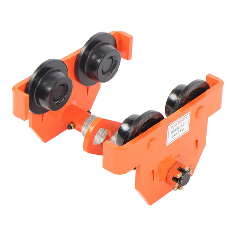 Manual Push Beam Trolley 2 Ton Built Tough Heavy Duty Alloy Steel For I Beam Adjustable 2.56 To 7.48 Inch Flange Width