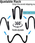 Adjustable steel rack details for 2 Pack Seat Back Rifle Rack For Truck And Car, Flexible Gun Holder Slings, Easy Install No Drill Needed No Tools Required.