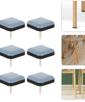 16 Pieces Chair Glides With PTFE And Iron Floor Protectors To Cut Friction And Prevent Floor Damage On Carpet Wood And Tile For Easy Glide And No Scratches