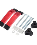 Heavy Duty 2 Pack Red Aluminum T Track Clamps For CNC Milling And Woodworking Quick Acting Hold Down Fixtures with washers and bolts