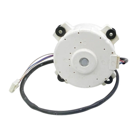 Brushless DC Air Conditioner Fan Motor for Indoor Unit 310V 50W Quiet Replacement shown with wiring and smooth casing