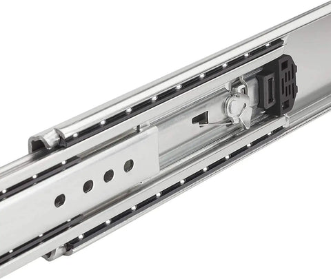 Tough As Nails Heavy Duty Locking Drawer Slide Rails With Full Extension Ball Bearing side mount hardware detail view