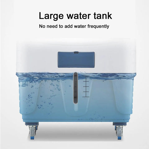 Large water tank with clear water level indicator for Kick Serious Heat With This Rock Solid Portable Swamp Air Cooler.