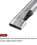 Oval Hole Punch 5x22mm Leather Cutter For Belts Straps Watch Bands Built Tough Pro Grade Hardened Steel Punch Die close-up view