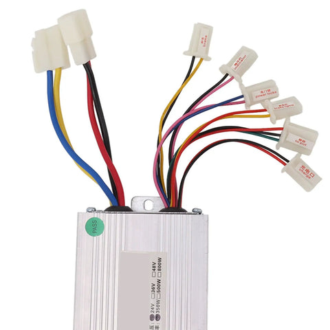 Brushed Motor Speed Controller For 24V 350W Electric Scooters With Locking Throttle Grip Clear Power Display High Stability Cables Low Failure Rate Dope For Night Rides And MX350 Compatible