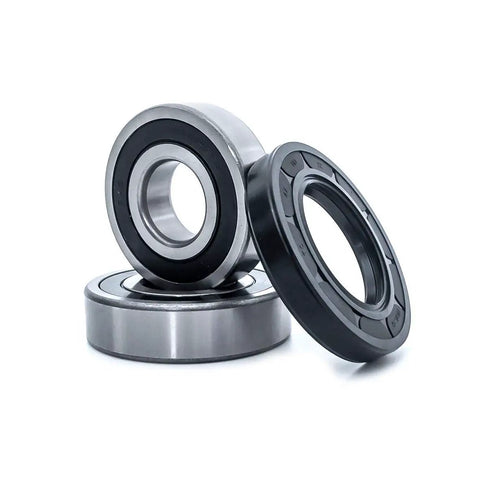 Solid Heavy Duty Front Load Washer Tub Bearing And Seal Kit Replacement For Frigidaire Kenmore Crosley, metal sealed bearings.