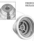 Smooth Out Your Drill Press With This Badass Aluminum Five Step Pagoda Pulley And V Belt Drive Kit Designed For 14mm And 22mm Motor Shafts Perfect For Heavy Duty Workshops Anytime You Need Top Notch Performance And Reliable Gear Rotation Control. silver aluminum 5-step pulley for drill press motor shaft