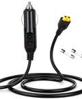 Heavy Duty 12V 24V Car Charger Cable With Xt60 Connector Ten Foot Dc Adaptor For EcoFlow Bluetti And Anker Portable Power Stations with built-in safety fuse