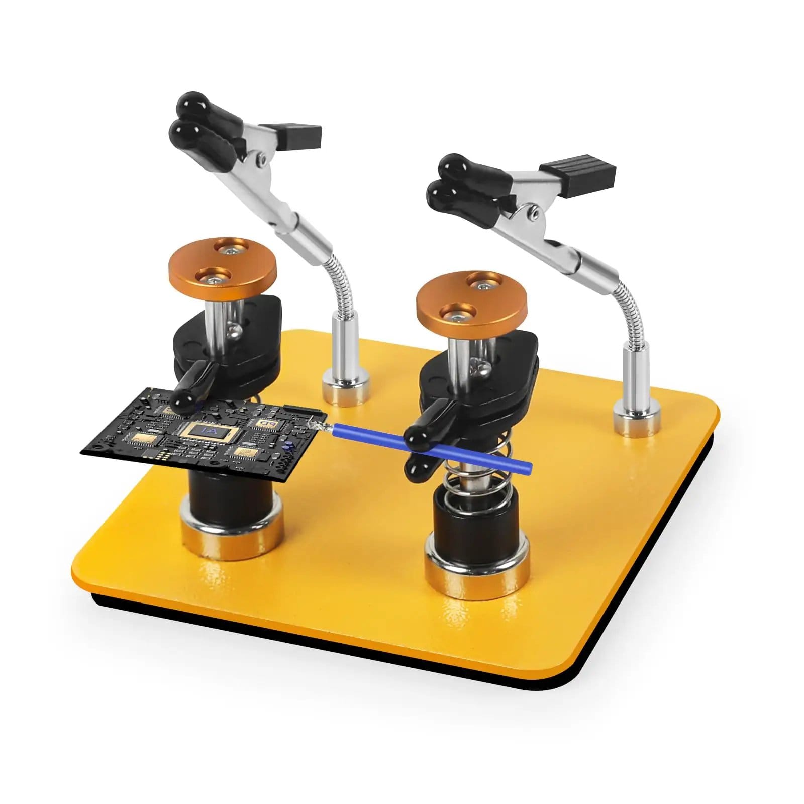 Dual Clamp Soldering Helper Stand: Adjustable Aid