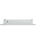 Side view of Louvered Floor Register 4-Inch By 8-Inch Steel White 5 Pack For Mobile Homes And RVs Built To Last With Smooth Opening