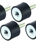Tough As Nails Rubber Vibration Isolation Mounts Four Pack With M8 Threads, designed to absorb shock in garages and home gyms.
