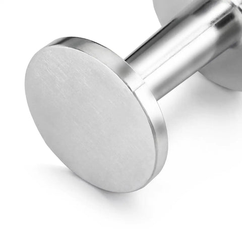 Pro Grade 2 Inch Espresso Tamper For Baristas Durable Stainless Steel Build Delivers Even Heat, base view