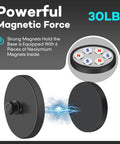 DIYMAG 4-pack rubber-coated mounting magnets with M5 studs, 30 lb pull