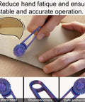 Slick Center Punch Tool With Ergonomic Grip For Dead Center Hole Marking And Quick Cardstock Punching Abs Plastic Build used for precise cardstock marking.