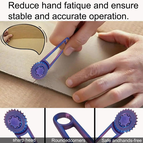 Slick Center Punch Tool With Ergonomic Grip For Dead Center Hole Marking And Quick Cardstock Punching Abs Plastic Build used for precise cardstock marking.