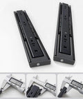 Beefy Heavy Duty Drawer Slides With Soft Close And Push To Open 3 Fold Full Extension Rails Industrial Grade 40 Cm Drawer Size