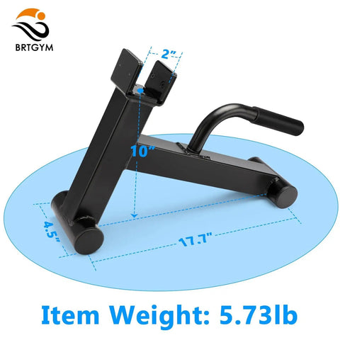 Deadlift Jack Barbell Stand For Easy Plate Loading And Unloading Up To 600 Pounds Carbon Steel Construction Black Powder Coat Home Gym Back Saver
