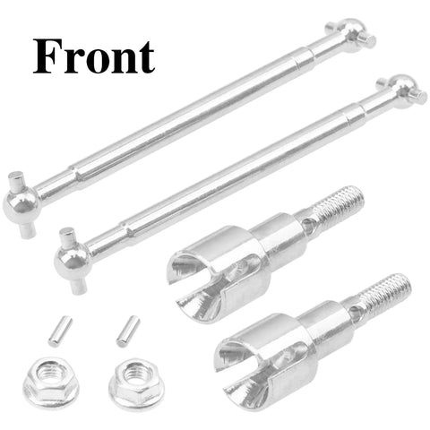 Beefed Up Steel Front And Rear Drive Shaft CVD Upgrade For SCY 1/16 Pro 16103 16201 16101 16102 RC Car built tough, high-strength steel