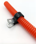 Half Inch Vinyl Dipped Cable Clamps Pack Of 20 Zinc Plated Steel With Rubber Coated Finish on orange wiring