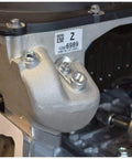 ICT Billet vacuum port adapter for LS-based supercharger, 1/8 NPT hose fitting on Holley High Ram MAP intake.