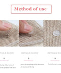 Top Notch Upholstery Tacks And Twist Pins With Clear Heads Heavy Duty Rust Resistant Furniture Hardware Quick Fix DIY Crafts installation steps for clear twist pins on fabric.