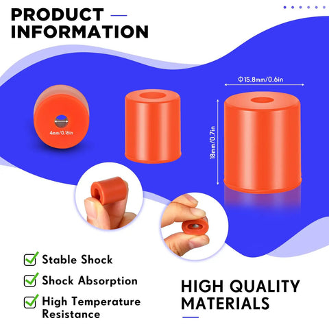 12 Pack 3D Printer Heatbed Mounts Beefy Silicone Leveling Spacers, Heat Resistant Bed Supports For CR10 And Ender 3, column view