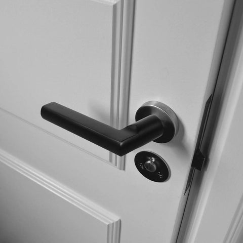 Black Aluminum Door Handle Replacement For Bedroom, Bathroom, And Toilet Doors Built To Last Rust Resistant And Waterproof Exterior Hardware