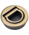 Recessed Door Pull Handle For Cabinets And Furniture Concealed Zinc Alloy Grip With Space Saving Install No Frills Low Profile Hidden Pull Green Bronze Finish
