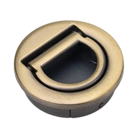 Recessed Door Pull Handle For Cabinets And Furniture Concealed Zinc Alloy Grip With Space Saving Install No Frills Low Profile Hidden Pull Green Bronze Finish