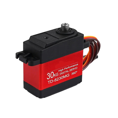 Built Tough 30kg Digital Servo Motor With Full Metal Gears And Carbon Brush For Rc Cars Robots And Diy Builds Rock Solid Precision Control 4.8 To 8.4 Volt 360 Degree Option