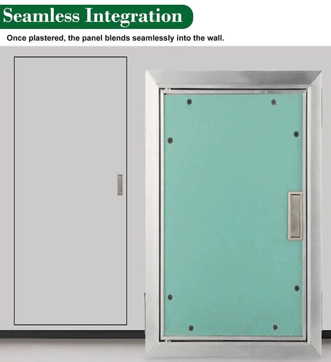 Flawless Flush Mount Aluminum Access Panel Concealed Drywall Inspection Cover 37X37 Inch shown with seamless integration in a wall.