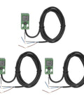 Three Pack SN04-P Inductive Proximity Sensor 4mm Detection Range 6-36V DC PNP NO 3-Wire 200mA Industrial Automation Green Non Contact Metal Switch Detector