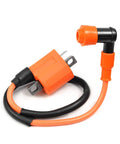 CDI Box And Ignition Coil Spark Plug Kit For Blaster 200 YFS200 1997 1998 1999 2000 2001 in orange with coil wire