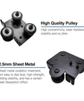 3D Printer Extruder Backplate For Anet I3 Series, X Axis Fixing Panel With 2.5mm Thick Sheet Metal and High Quality Pulley