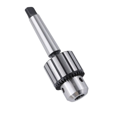 Premium Heavy Duty Drill Chuck Featuring Mt3 Morse Taper Shank And Jt33 Mount 1/32 To 5/8 Inch Clamping Range High Speed Steel Construction Rock Solid Grip For The Daily Grind In Any Home Shop Or Pro Garage Project Setup