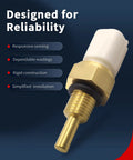 Honda Engine Coolant Temperature Sensor With Connector Fits Accord Civic CRV Odyssey Pilot Ridgeline Fit Insight CRZ And More Easy Install Durable OEM Grade Replacement For Reliable Engine Cooling, brass threaded sensor