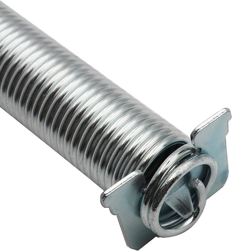 Close-up of metal spring from Genuine OEM Door Spring Kit 00754866 For Dishwashers Replacement Part showing coil detail
